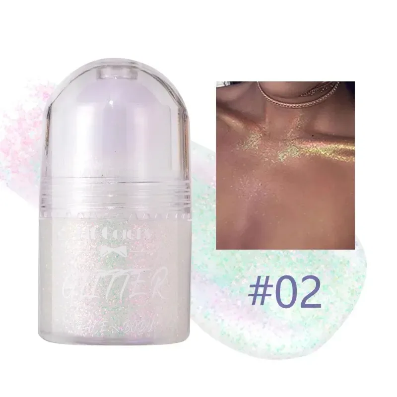 Sparkling Sequins Glitter GEL Face Body Eye ภาพวาด Shine Liquid สีขาว Silvery Pearl GLOSS Eye Brighten STAGE แต่งหน้าตกแต่ง