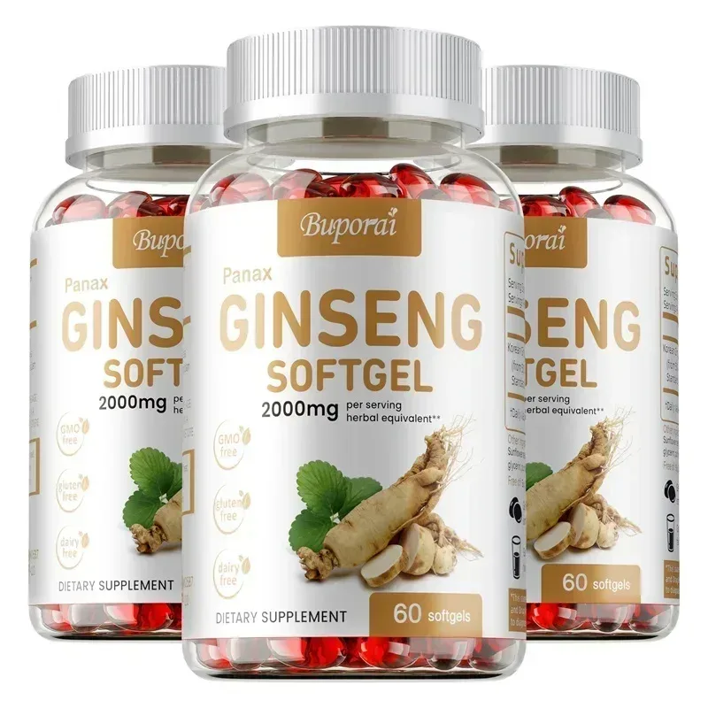 Red Panax Ginseng Capsules - for Immunity Energy Fatigue and Stress Relief and Mental Focus — image 11