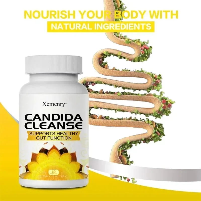 Candida Cleanse - ส่งเสริมการทำความสะอาดลำไส้และการล้างพิษ ปรับปรุงการย่อยอาหารและบรรเทาอาการท้องผูกและท้องอืด — image 4