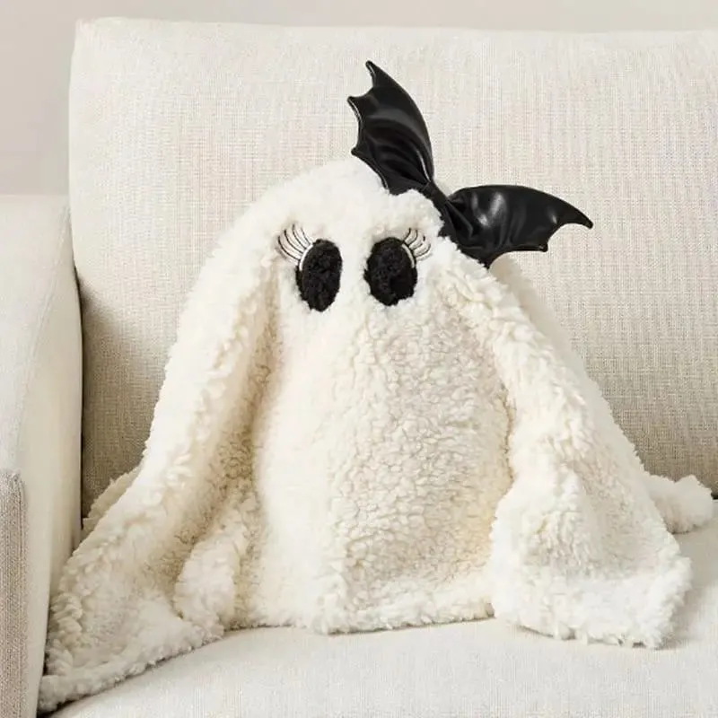 Duch pluszowa poduszka śliczny pluszowy duch Home Decor nadziewane Halloween pluszowe zabawki śliczny duch pluszowy zabawka miękki duch pluszowe dla — image 5