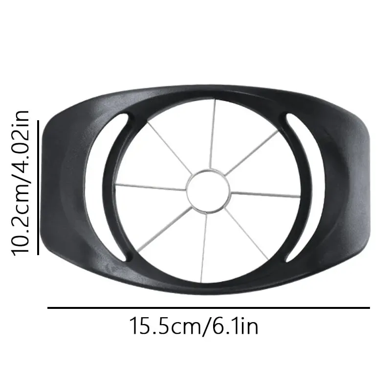 Snadno použitelný kráječ Apple Corer Slicer: 15,5 cm řezák na více okvětních lístků s ostrými čepelemi z nerezové oceli — image 6