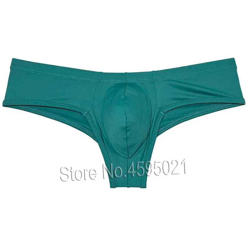 Men's Low Waist Bikini Briefs Underwear Male Bikini Enhance Pouch Boxershorts Micro Trunks Underpants Soft Briefs — image 12