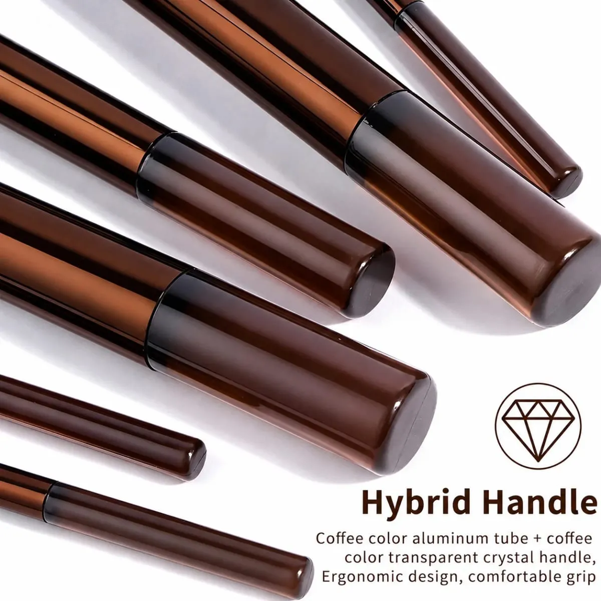 Ensemble de pinceaux de maquillage 14 pièces avec virole en aluminium-Kit de pinceaux de maquillage synthétiques de qualité supérieure pinceau pour poudre de fond de teint ombre à paupières pour mendier — image 2