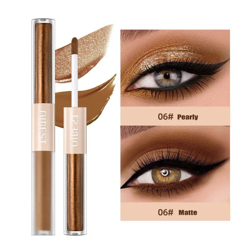 2 In 1 Stick Pearly Matte Lidschatten Creme Glatte Nude Augen Make-Up Flüssige Kontur Schatten Stick Wasserdicht Schimmer Hohe licht Stift — image 8