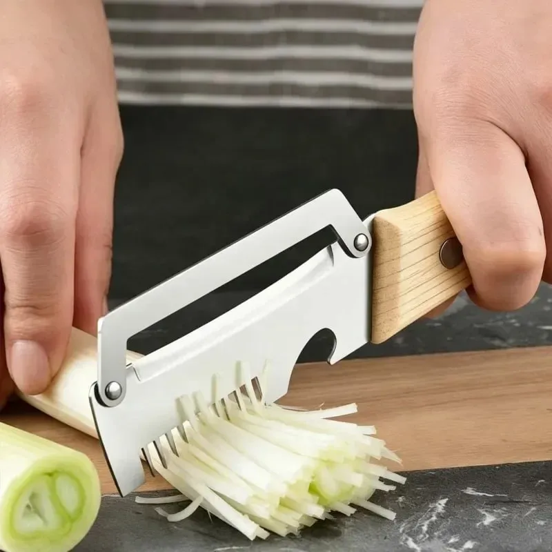 2 pçs descascador de cozinha de aço inoxidável descascador de legumes para cortar cebolas cortar frutas legumes abóbora descascador específico ferramenta de cozinha — image 7