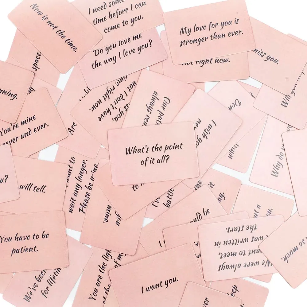 45 ks Twin Flame Love Notes Oracle Cards – 10,3 × 6 cm Stolní desková hra pro večírky s informacemi o vztazích — image 5