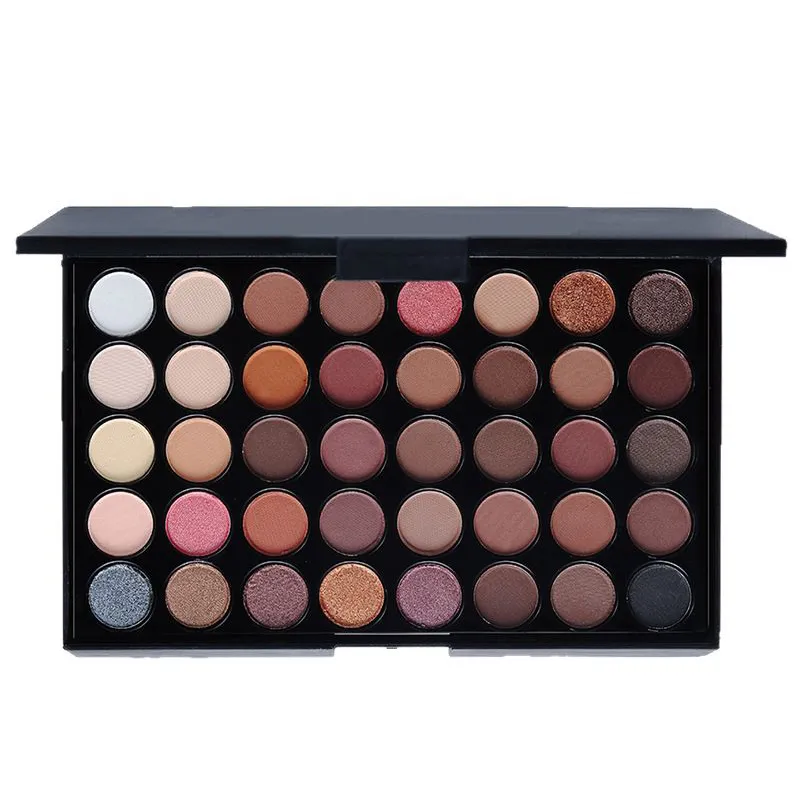 40 สี Glitter Eyeshadow Palette Matte กันน้ำ Long Lasting Pressed Powder Earth Tone Women Eye Makeup Palette เครื่องสำอางค์ — image 5