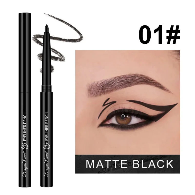 กันน้ำสีดำสีน้ำตาลอายไลเนอร์เจลดินสอ Matte Smooth Quick แห้งสวมใส่ง่าย Pearlescent อายแชโดว์ Eye Liner ปากกาแต่งหน้าสำหรับดวงตา — image 8