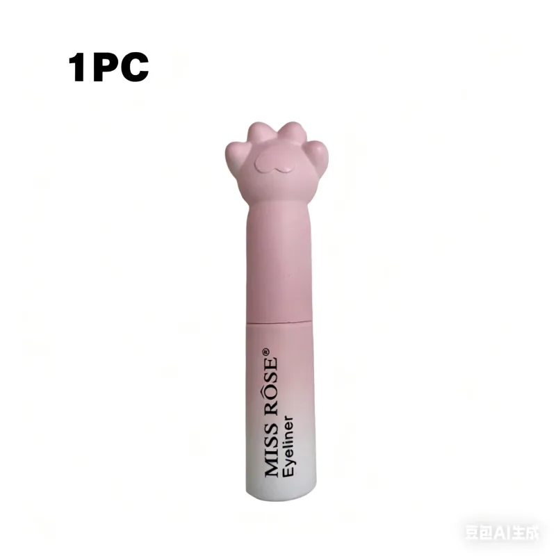 สีชมพู Cat PAW Black Liquid Eyeliner ปากกาแห้งเร็วยาวนาน Smudge PROOF แต่งหน้า Holding Premium Eye Liner ปากกา Eye เครื่องสำอาง — image 9