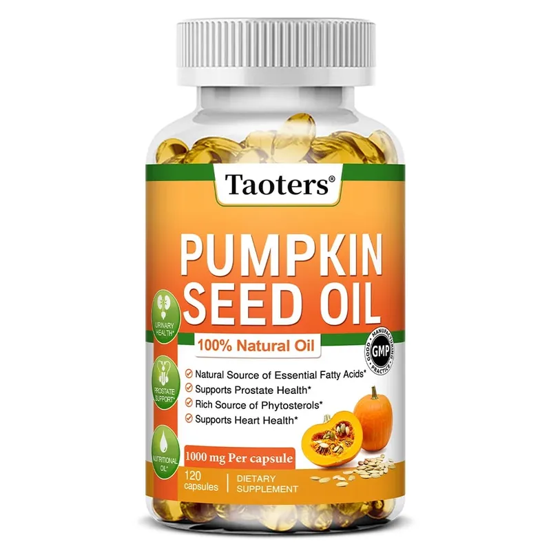 Pumpkin Seed Oil Capsules - Supports Prostate Urinary Tract Bladder Health and Promotes Hair Growth - 120 Capsules — image 8