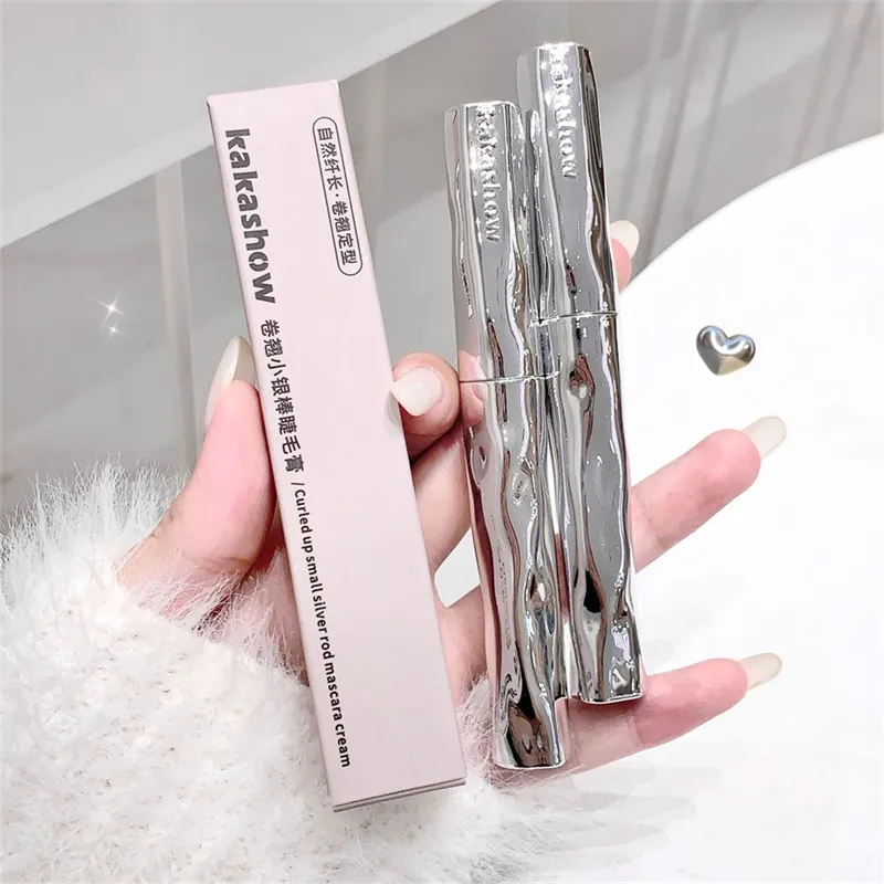Silver Silk Fiber Matte Mascara Makeup Ultra-Fine Brush Lengthens Eyelashes Waterproof Fast Dry Eyelash Extension Mascara Makeup — image 3