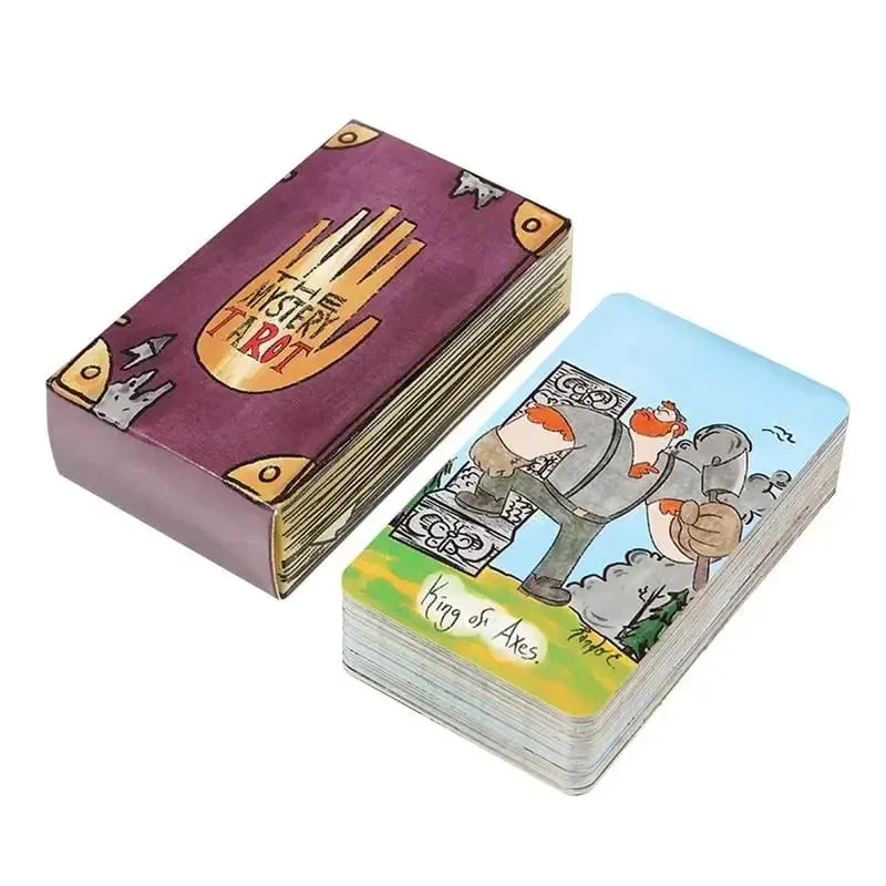 Cartas de tarô misteriosas, baralho de 78 cartas inspirado em Gravity Falls, versão em inglês, jogos de tabuleiro de tarô para iniciantes — image 2