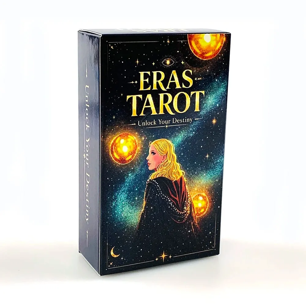 Eras Tarot Deck Starry Galaxy Cosmic Thème Tarot Cartes Mystic Space Witch Divination Jeu de société Destin Lecture Cartes de méditation