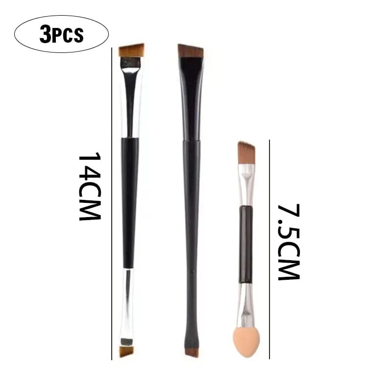 Profesyonel Kaş Fırçası Eyeliner Açılı Düz Kafa Bıçak Göz Kalemi Kaş Kontur Makyaj Fırçaları Çift kafalı Makyaj Aracı 1 ~ 10 ADET — image 9
