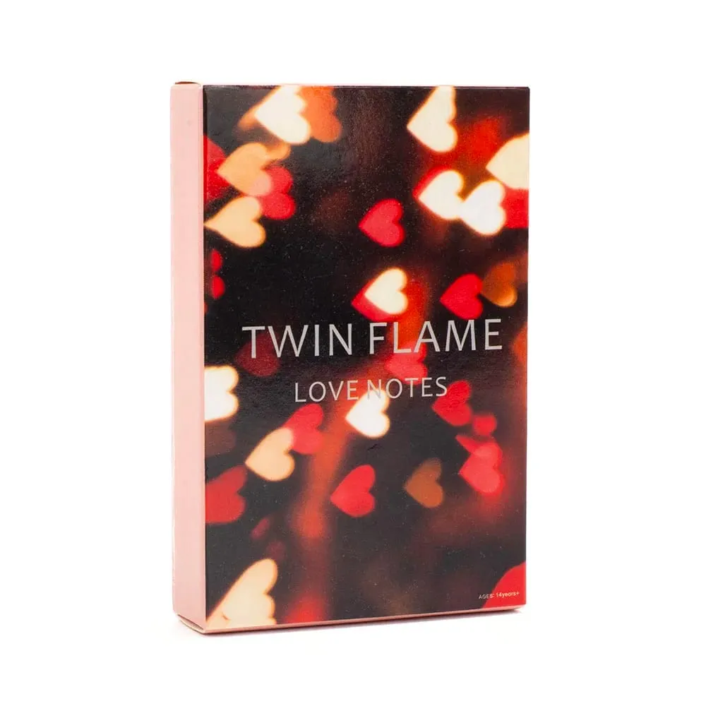 45 ks Twin Flame Love Notes Oracle Cards – 10,3 × 6 cm Stolní desková hra pro večírky s informacemi o vztazích