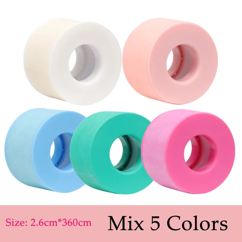 5/10 Rollen Silikon-Gel-Klebeband für Wimpernverlängerungen, nicht gewebt, atmungsaktiv, für empfindliche Haut, unter den Augen, Wimpernband, Make-up-Werkzeug-Versorgung — image 25