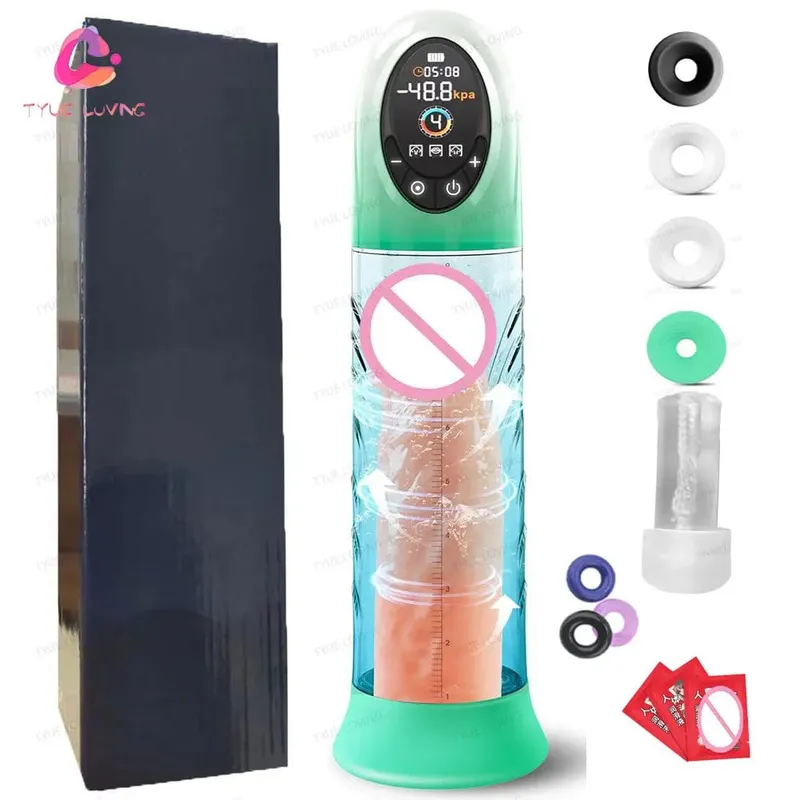 Men Automatic Vacuum Penis Pump expander Male genital expansion Masturbator- Powerful Electric Cock Pump Penis Exerciser Sex toy