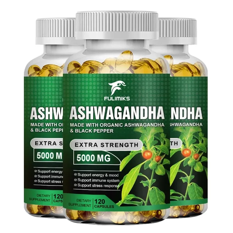 【Buy 1 Get 1 Free】KSM 66 Ashwagandha Root Extract Capsules 5000mg with MACA - Support Sleep Health Stress Focus Brain Ener — image 8