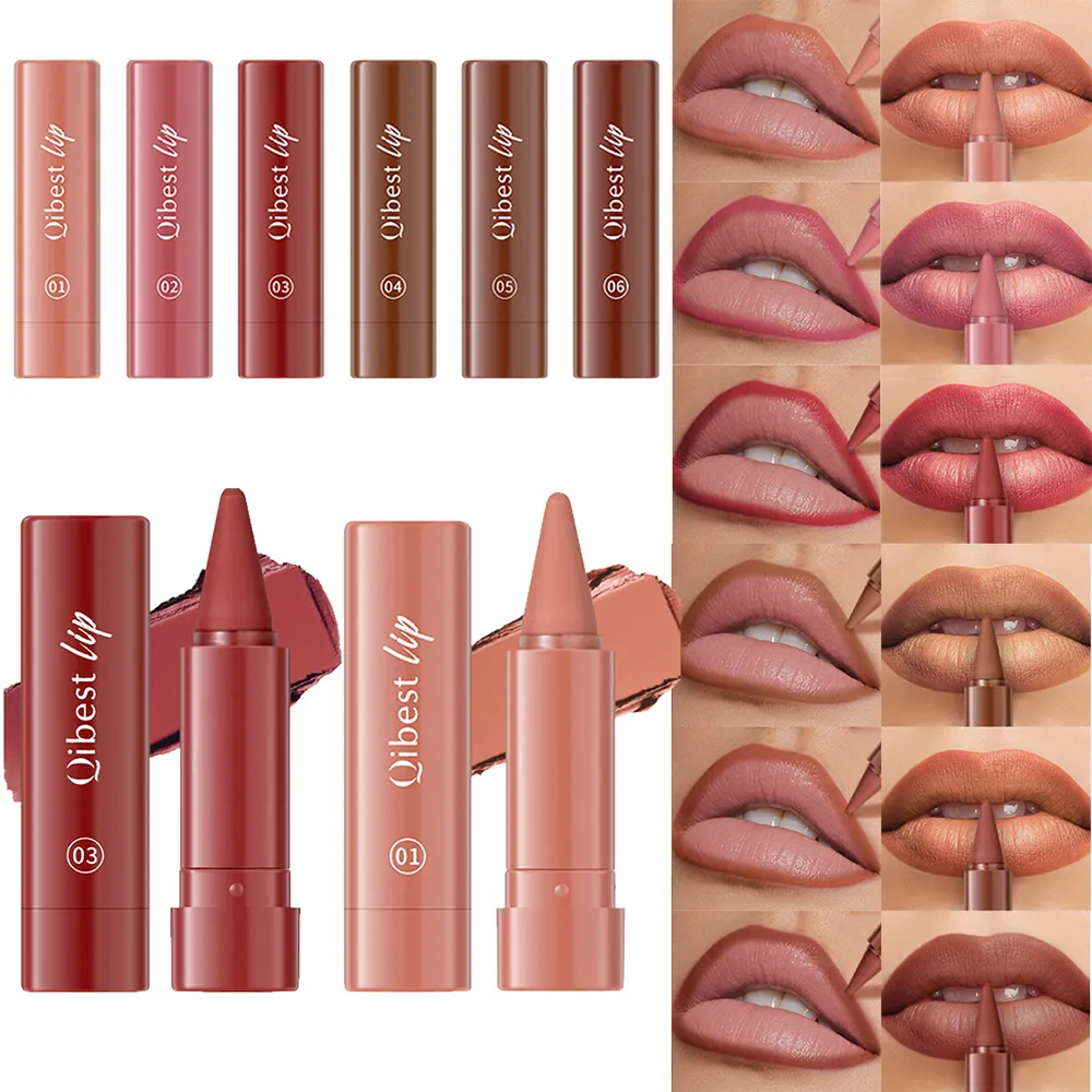Twist Up Lip Liner Penna per rossetto Fard in polvere multiuso Velluto opaco Contorno labbra impermeabile Tazza antiaderente Lip Rouge Trucco — image 3
