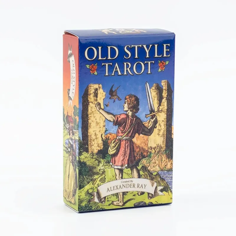 สไตล์เก่า Tarot 79 ดาดฟ้า Oracle ภาษาอังกฤษ Visions Divination Edition Board เล่นเกมสำหรับ Fortune Telling 10.3*6 ซม.