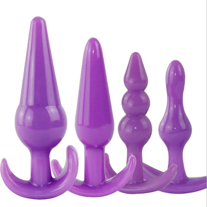 Tappi anali Set di allenamento per l'ano Butt Plug Bullet Dildo Uomo Prostata Massaggio Giocattoli adulti del sesso per donna Gay Buttplug — image 3