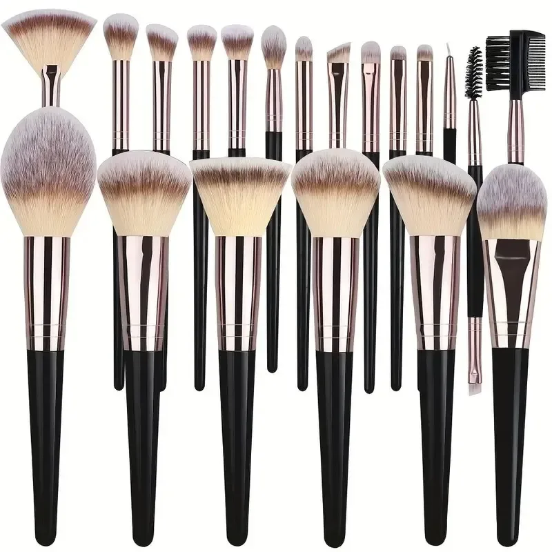 Sada 3/20 ks štětců na make-up Profesionální podkladový zvýrazňovač očních stínů a korektor na míchání štětců Fluffy Women Beauty Tool — image 12