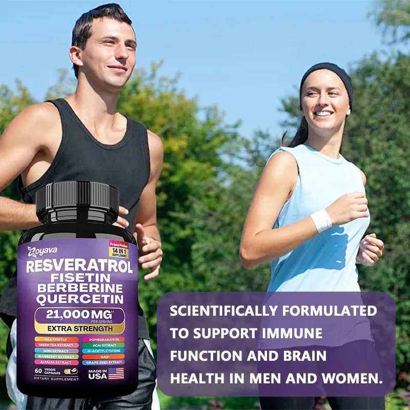 Capsules d'extrait de resvératrol - Avantages Immunité Antioxydants Santé cardiovasculaire Favorise une peau lisse — image 6
