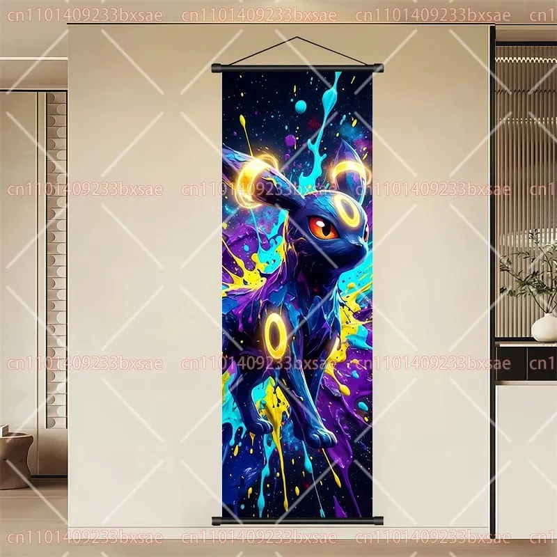 Peinture en rouleau HD de dessin animé Pokémon, Eevee, Pikachu, Suicune, Charizard, Mewtwo, décoration murale de fond, affiche, cadeau pour enfants — image 26