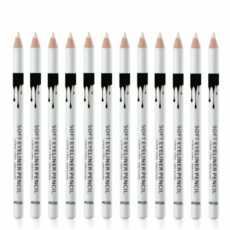 1/12 stücke Weiß Eyeliner Make-Up Dauerhaft Glatt Leicht Zu Tragen Augen Aufheller Wasserdicht Mode Augen Liner Bleistifte Augen Make-Up-Tools — image 8