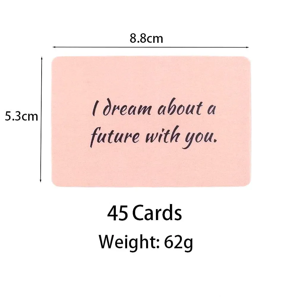 45 ks Twin Flame Love Notes Oracle Cards – 10,3 × 6 cm Stolní desková hra pro večírky s informacemi o vztazích — image 3