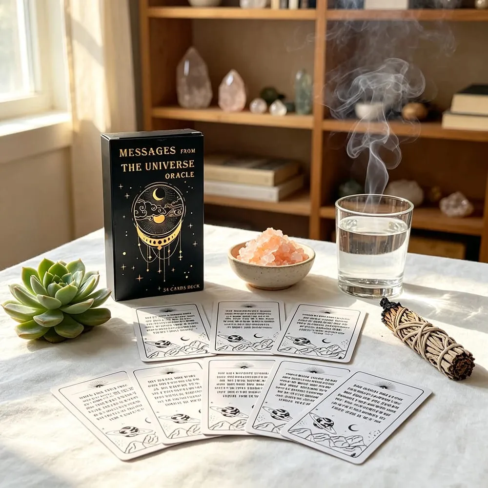 Nachrichten aus dem Universum, Orakelkarten, 54 englische Version, Weissagung, spirituelle Führung und tägliche Inspirationskarten für Anfänger — image 2