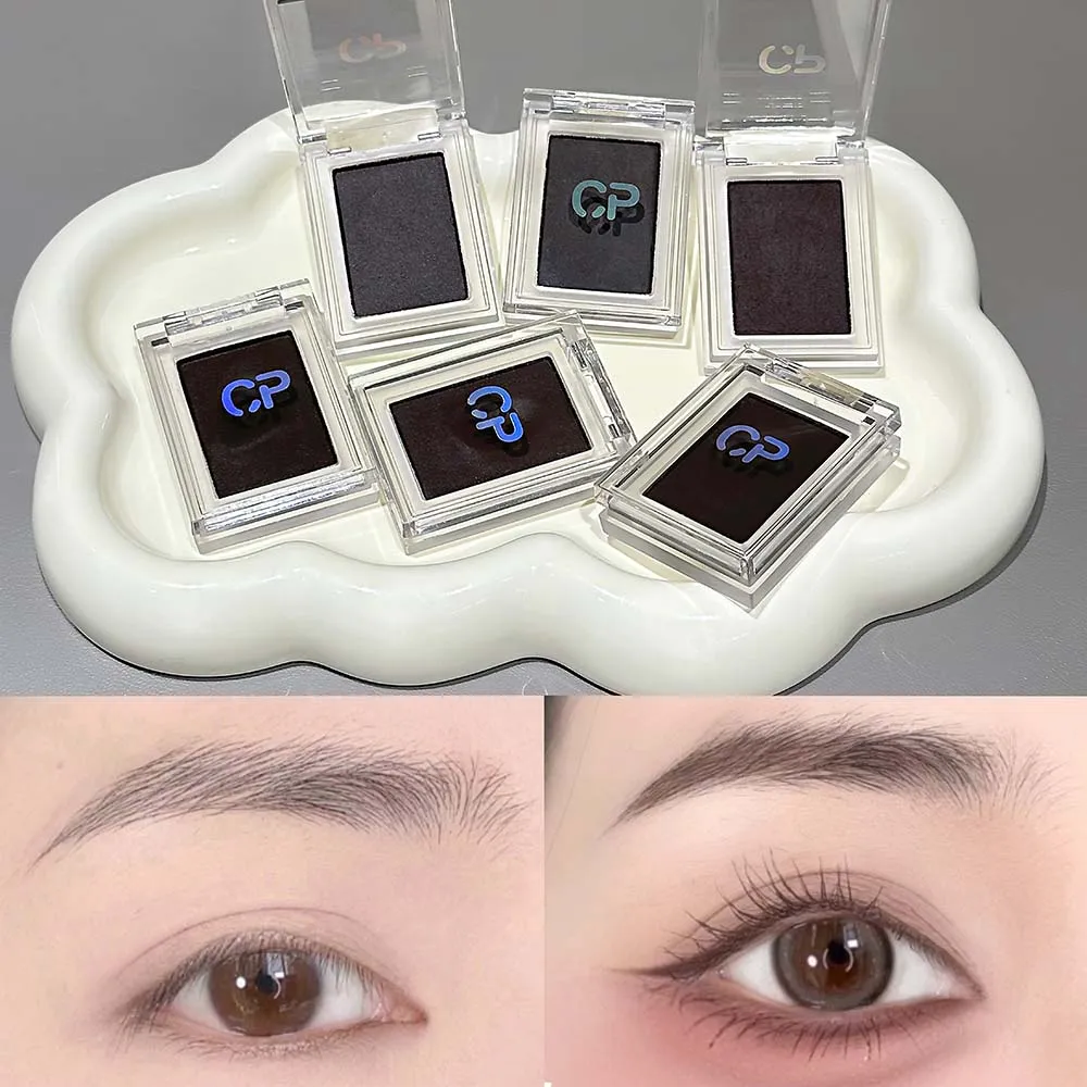Donkerrood Bruin Monochroom Oogschaduw Crème Aardappelpuree Natuurlijke Veegvaste Niet-uitdrogende Matte Oogschaduw Waterproof Eyeliner