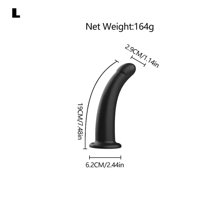 Justerbar silikonestrop på dildo-sele med stærk sugekop Slank buet binding Dildo Bærbart sexlegetøj til kvinder Mænd Cou — image 12