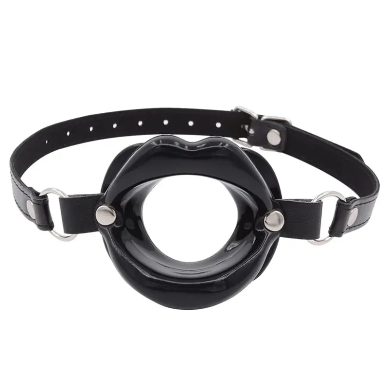 Anello per labbra in silicone per fissaggio orale Anello in silicone O-Ring Bocca aperta Gag per coppie Giocattoli sessuali BDSM Bondage Restraint Forma labbra 18+ — image 9