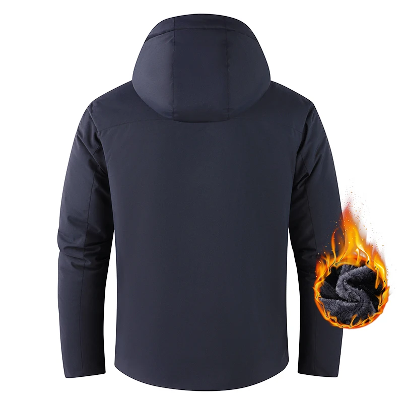 Winter Men Warm Waterproof Jackes Coat Mens Windproof Fleece Thicken Jacket Parkas Man Outdoor Casual Hooded Coat Jackets Male 1005010146117792 — image 2