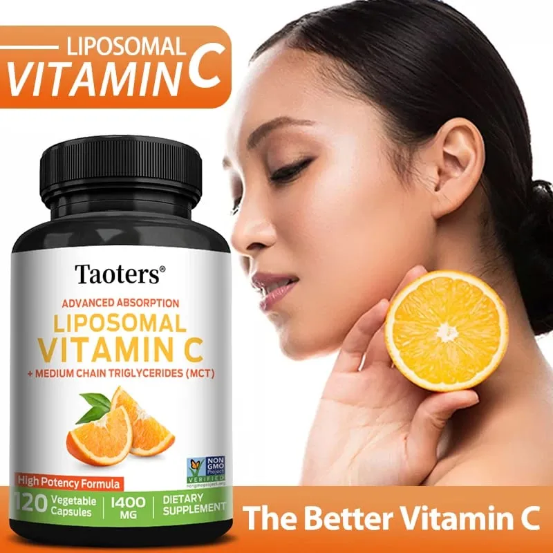 Liposomal Vitamin C 1400mg - Promotes Collagen Production Immune Support Powerful Antioxidant — image 1
