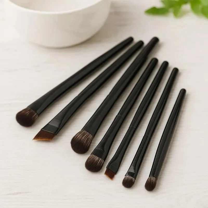 5/6PCS Professionelle Lidschatten Pinsel Set Weiche Konturierung Eyeliner Augenbrauen Make-Up Pinsel für Frauen Kosmetische Schönheit Tools kit — image 2