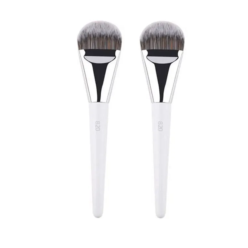 1pc Weiß Pulver Make-Up Pinsel 3D Flüssige Foundation Basis Make-up Pinsel Lidschatten blending Detail Gesicht Auge Concealer schönheit werkzeug — image 31