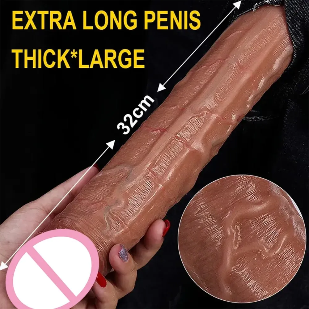 Besar Tebal Realistis Dildo Penis Besar Penetrasi Ganda Anal Plug Vagina Masturbasi Kontol Palsu Mainan Seks Dewasa untuk Wanita Sexuales — image 2