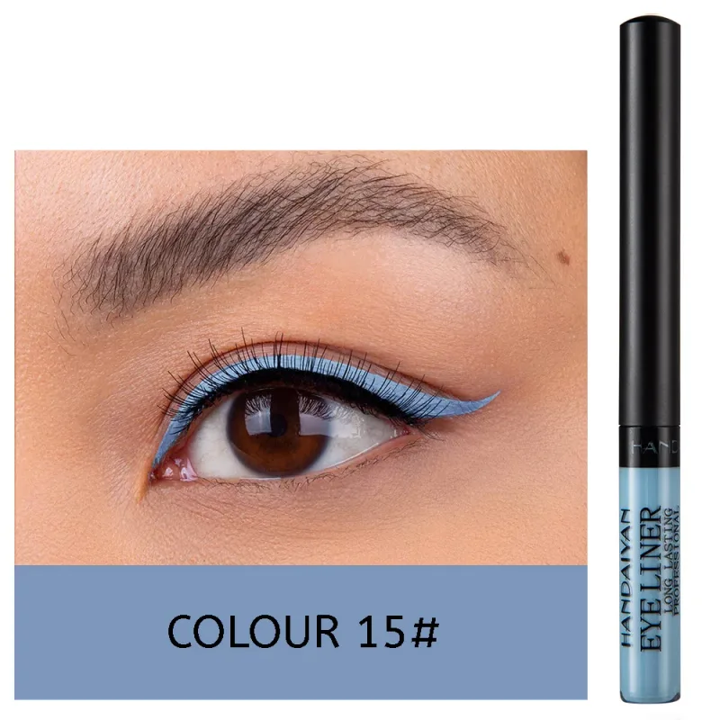 UV Light Neon Eyeliner Pen Eyes Makeup Red Waterproof Liquid Color Eye Liner Pencil Make Up Cosmetics Yellow Matte Purple Pen — image 16