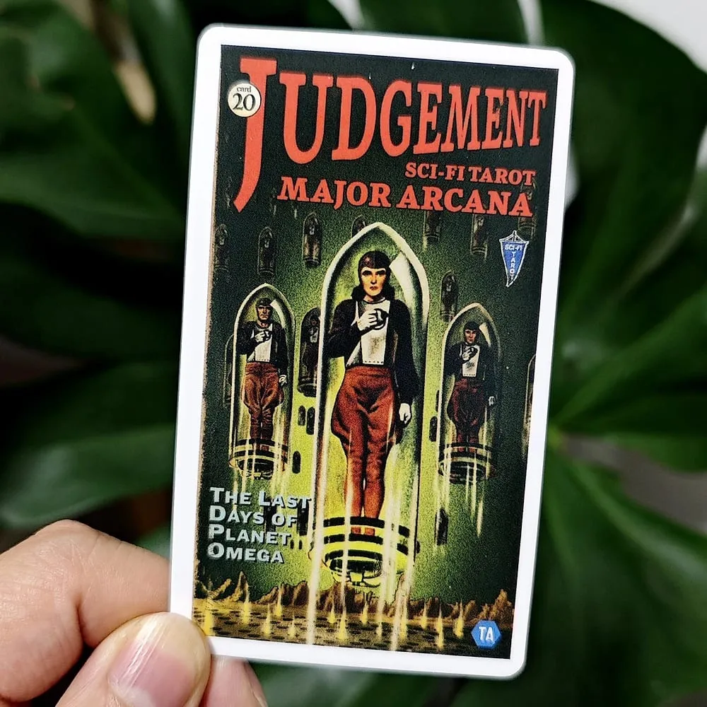 Bộ bài Tarot theo chủ đề khoa học viễn tưởng Tarot của Todd Alcott dựa trên hệ thống Rider Waite 10,3 * 6cm 78 lá bài Tarot — image 5