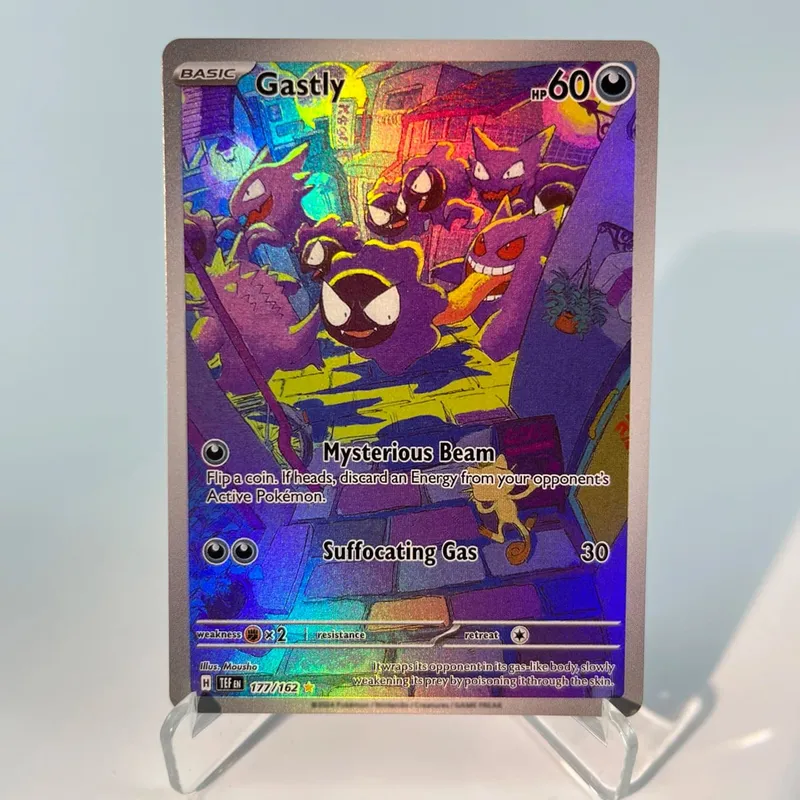 Pokémon 151 PKM Cards PTCG3-D Bulbasaur Squirt Rainbow Gengar ex Holographic Ex GX Rare Collection Battle Toys Hadiah untuk Hobi — image 30