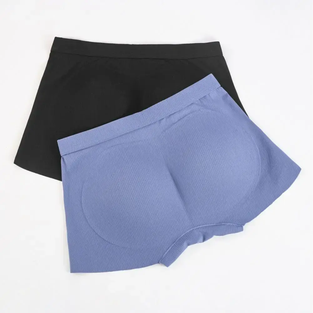 Fake Ass Men Boxers 3D Design Traceless Effect Mid-rise Underpants Solid Color U-convex Ergonomic Design Boxers Briefs — image 5