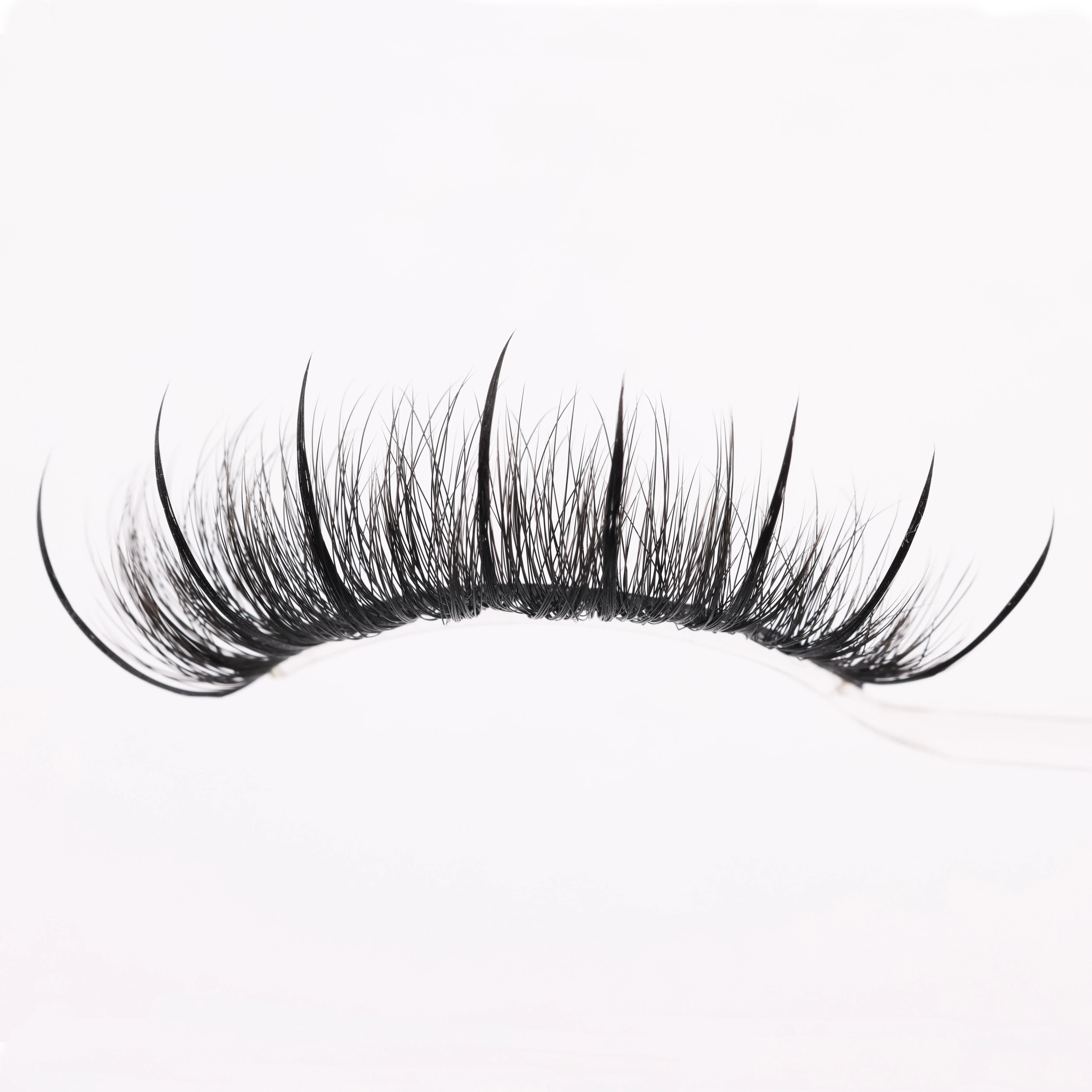 Cils humides pointes Volume moelleux pleine bande cils accessoires de maquillage Faux vison cils vendeur humide Manga cils Faux cils — image 3