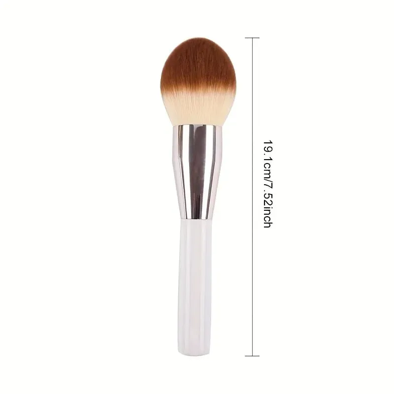 Velké štětce na líčení na pudr Rychlý pudr Contour Bílá rukojeť Štětec na make-up ze syntetických vlasů Kosmetika Kosmetika — image 2