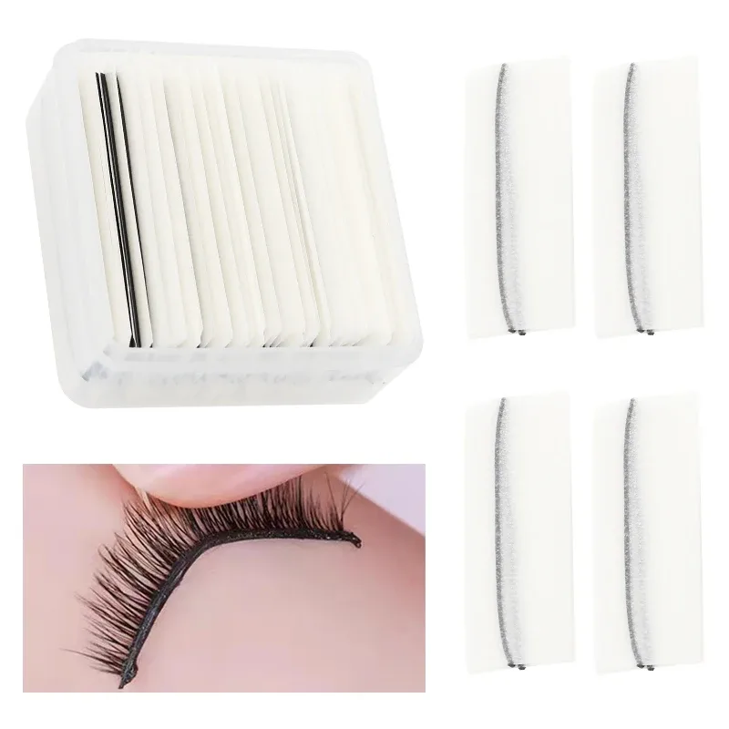 5 Paar Manga-selbstklebende falsche Wimpern im gemischten Stil, kleberfreie, wiederverwendbare natürliche Streifenwimpern für das tägliche Augen-Make-up — image 10