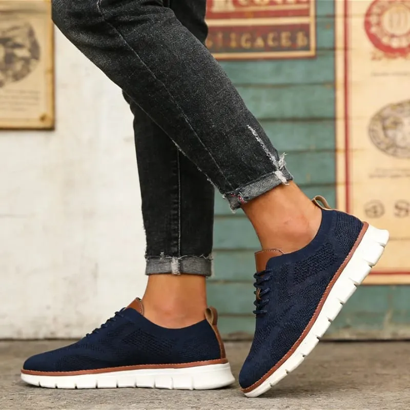 Scarpe da ginnastica causali da uomo all'aperto Leggere e traspiranti Mesh Morbide scarpe da passeggio vendute Comode scarpe alla moda ammortizzanti per uomo — image 4