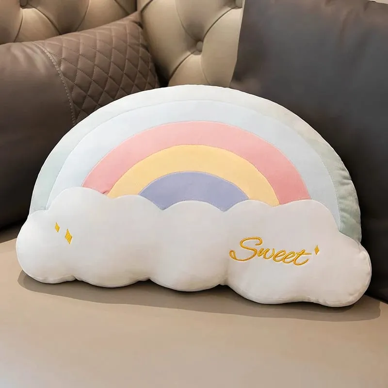 INS HOT Colore della caramella Nuvola Stella Peluche Cuscino Arcobaleno colorato Corona Cuscino Cuscino Divano Decorazione della casa Cuscino di tiro Giocattolo — image 22