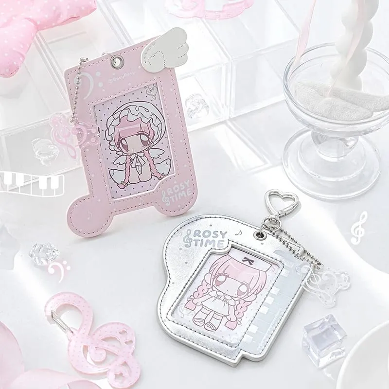 Niedliche Fotokarten-Schlüsselanhänger-Hülle – durchsichtiger PVC-Kartenhalter mit Schlüsselring für Rucksack, schützende Präsentationshülle für Idol-Foto, Geschenk für Fans und Sammler — image 6