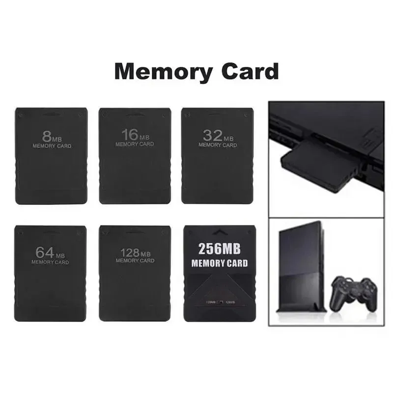 Kartu Memori 8M/16M/32M/64M/128M/256M untuk PS 2 Kartu Perpanjangan Menyimpan Modul Stik Data Game untuk Konsol PS2 — image 2
